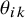 theta Subscript i k