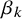 beta Subscript k