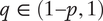 q element of left parenthesis 1 minus p comma 1 right parenthesis