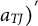 a Subscript upper T upper J Baseline right parenthesis Superscript prime Baseline