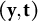 left parenthesis bold y comma bold t right parenthesis