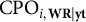 CPO Subscript i comma bold upper W bold upper R vertical bar bold y bold t