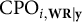 CPO Subscript i comma bold upper W bold upper R vertical bar bold y