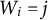 upper W Subscript i Baseline equals j