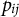 p Subscript i j
