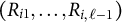 left parenthesis upper R Subscript i Baseline 1 Baseline comma ellipsis comma upper R Subscript i comma script l minus 1 Baseline right parenthesis