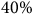 40 percent sign
