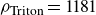 rho Subscript Triton Baseline equals 1181