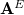 bold upper A Superscript upper E