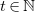 t element of double struck upper N