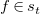 f element of s Subscript t