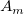 upper A Subscript m
