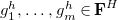 g 1 Superscript h Baseline comma ellipsis comma g Subscript m Superscript h Baseline element of bold upper F Superscript upper H