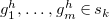 g 1 Superscript h Baseline comma ellipsis comma g Subscript m Superscript h Baseline element of s Subscript k Baseline