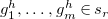 g 1 Superscript h Baseline comma ellipsis comma g Subscript m Superscript h Baseline element of s Subscript r Baseline