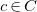 c element of upper C