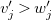v prime Subscript j Baseline greater than w prime Subscript j