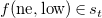 f left parenthesis ne comma low right parenthesis element of s Subscript t