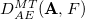 upper D Subscript upper A upper E Superscript upper M upper T Baseline left parenthesis bold upper A comma upper F right parenthesis