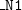 monospace bar monospace upper N Baseline monospace 1