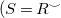 left parenthesis upper S equals upper R Superscript ⌣