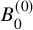 upper B 0 Superscript left parenthesis 0 right parenthesis