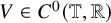 upper V element of upper C Superscript 0 Baseline left parenthesis double struck upper T comma double struck upper R right parenthesis