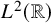 upper L squared left parenthesis double struck upper R right parenthesis