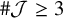 number sign script upper J greater than or equals 3