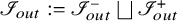 script upper I Subscript o u t Baseline colon equals script upper I Subscript o u t Superscript minus Baseline square union script upper I Subscript o u t Superscript plus