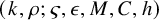 left parenthesis k comma rho semicolon final sigma comma epsilon comma upper M comma upper C comma h right parenthesis