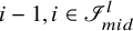 i minus 1 comma i element of script upper I Subscript m i d Superscript l