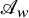 script upper A Subscript w