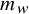 m Subscript w