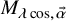 upper M Subscript lamda cosine comma ModifyingAbove alpha With right arrow