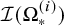 script upper I left parenthesis normal upper Omega Subscript asterisk Superscript left parenthesis i right parenthesis Baseline right parenthesis