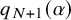 q Subscript upper N plus 1 Baseline left parenthesis alpha right parenthesis