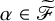 alpha element of script upper F overtilde