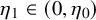 eta 1 element of left parenthesis 0 comma eta 0 right parenthesis