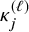 kappa Subscript j Superscript left parenthesis script l right parenthesis