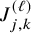 upper J Subscript j comma k Superscript left parenthesis script l right parenthesis