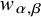 w Subscript alpha comma beta