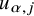 u Subscript alpha comma j