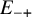 upper E Subscript minus plus
