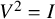 upper V squared equals upper I
