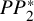 upper P upper P 2 Superscript asterisk