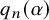 q Subscript n Baseline left parenthesis alpha right parenthesis