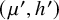 left parenthesis mu prime comma h Superscript prime Baseline right parenthesis