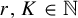 r comma upper K element of double struck upper N
