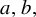 a comma b comma